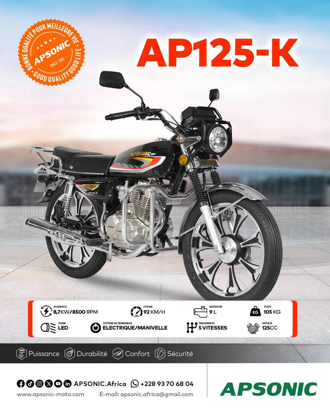 Apsonic AP125 - K - Shop Shap Service - Apsonic AP125 - K - Moto - Shop Shap Service - 