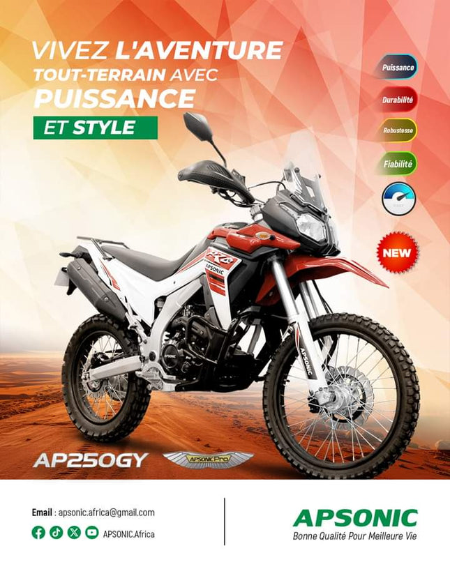 Apsonic AP250GY - Shop Shap Service - Apsonic AP250GY - Moto - Shop Shap Service - 