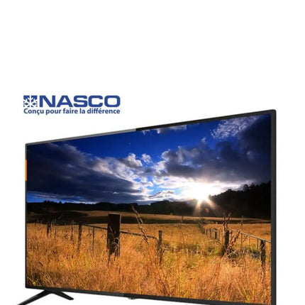 Nasco Slim TV Led 43" HD - Décodeur Intégré - Régulateur de Tension - HDMI - USB - VGA - Noir - Shop Shap - Nasco Slim TV Led 43" HD - Décodeur Intégré - Régulateur de Tension - HDMI - USB - VGA - Noir - Télévision - Shop Shap - 