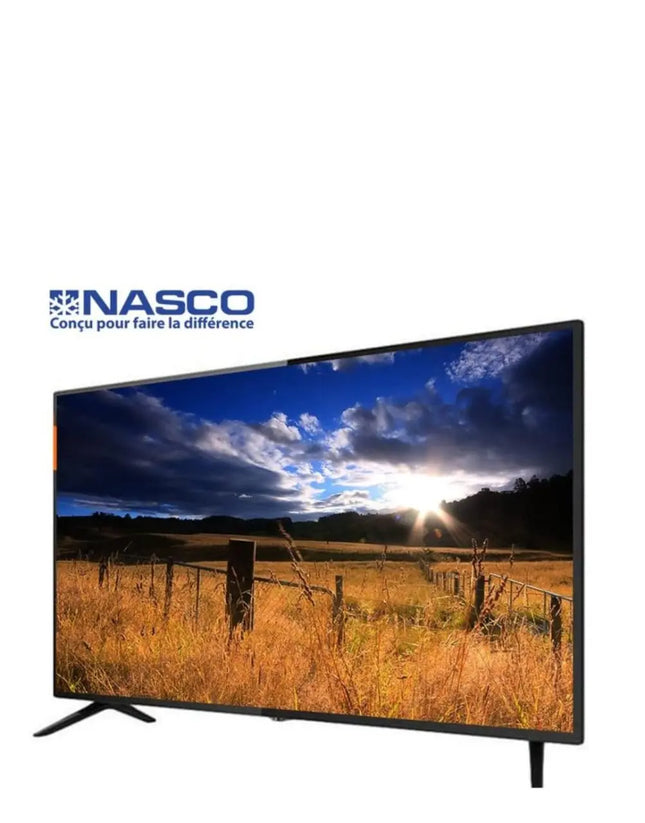 Nasco Slim TV Led 43" HD - Décodeur Intégré - Régulateur de Tension - HDMI - USB - VGA - Noir - Shop Shap - Nasco Slim TV Led 43" HD - Décodeur Intégré - Régulateur de Tension - HDMI - USB - VGA - Noir - Télévision - Shop Shap - 