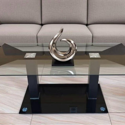 Table de salon vitrée