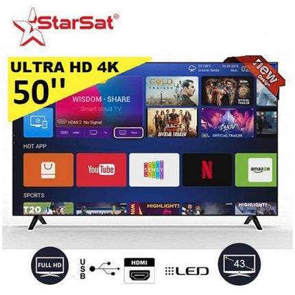 Starsat TV LED 50" Smart TV 4k Ultra HD - wifi/Android - Bluetooth