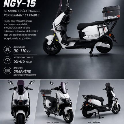 Scooter électrique NONGOYA NGY - 15 - Shop Shap Service - Scooter électrique NONGOYA NGY - 15 - Moto - Shop Shap Service - 