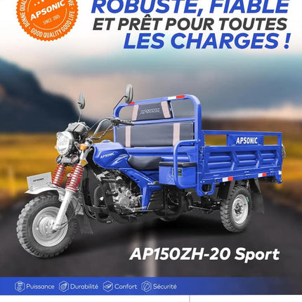 Tricycles Apsonic AP150ZH-20 Sport - Shop Shap Service - Tricycles Apsonic AP150ZH-20 Sport - Moto - Shop Shap Service - 